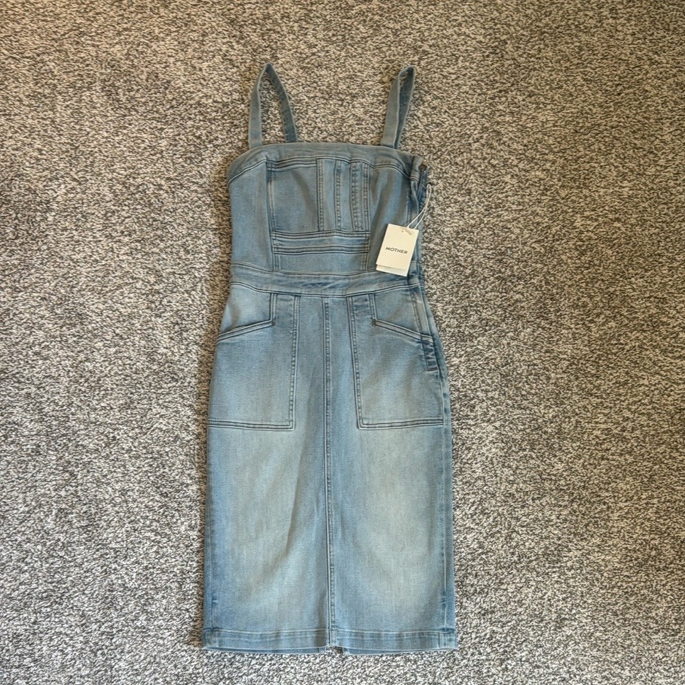 MOTHER Denim Blue Midi Dress